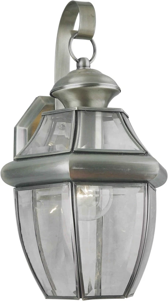 Forte Lighting 1201-01 Outdoor Wall Sconce - Grey - Image 1 of 1