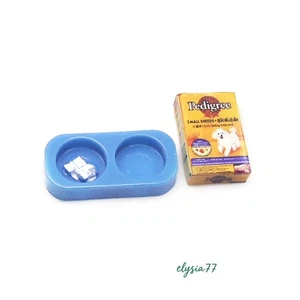1/12 Dollhouse Miniature Accessories Dog Cat Pet Food With Plate Furniture - Picture 1 of 14