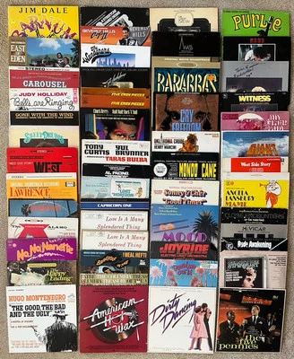 HUGE - Various SOUNDTRACK & Musical LP Vinyl Record Lot x50 Bundle * VG to EX - Photo 1/4