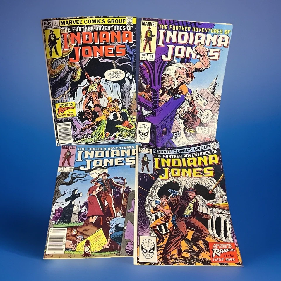 Lote de colección de cómics de Marvel The Further Adventures of Indiana Jones 1983-85 Foto 1 de 1