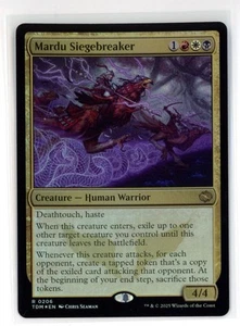 MtG Tarkir: Dragonstorm Mardu Siegebreaker #206 FOIL - Picture 1 of 2