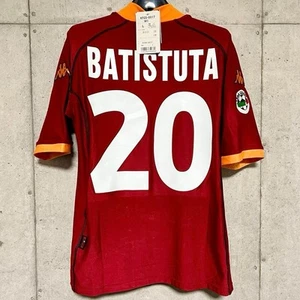 Camiseta Batistuta 2001 02 AS Roma #20 talla L nueva con etiquetas auténtica envío/s de JP - Imagen 1 de 20