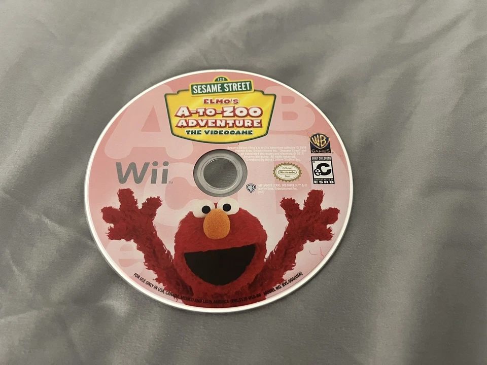Sesame Street: Elmo's A-to-Zoo Adventure The Videogame (Nintendo Wii, solo disco) Foto 1 de 4