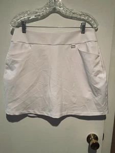 Falda corta de golf Greg Norman Play Dry para mujer talla mediana M blanca bolsillos pickleball - Imagen 1 de 11