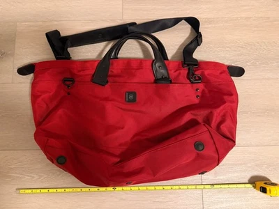 Bolsa de viagem Victorinox Lexicon Weekender vermelha balística náilon levemente usada - Imagem 1 de 4