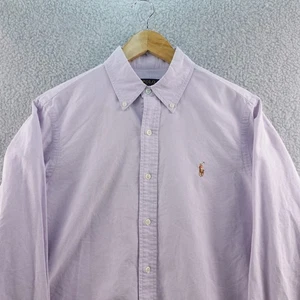 Men's Polo Ralph Lauren Button Down Shirt Long Sleeve Oxford Purple Size M - Picture 1 of 7