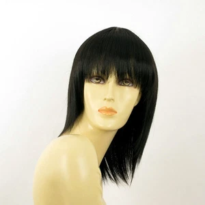 Perruque femme mi longue brun foncé FANIE 2 - Picture 1 of 8