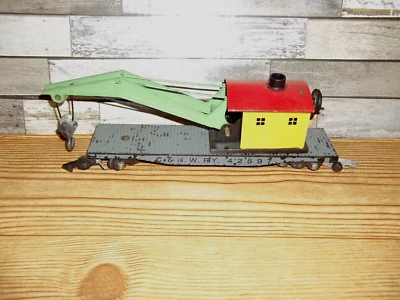 American Flyer 42597 Operating Crane Car Large Text - Image 1 of 4