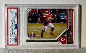 Clyde Edwards-Helaire 2023 Panini NFL Superbowl Champions #8 Card PSA 9 Mint - Picture 1 of 2