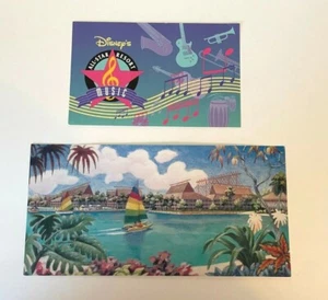 Lote de 2 postales de colección de Disney World Resort: All-Star Music & Polynesian Resort - Imagen 1 de 3