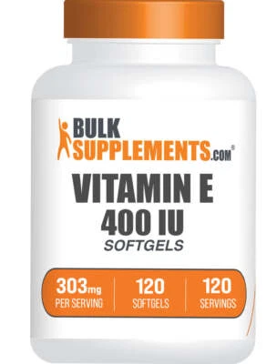 BulkSupplements Vitamin E (400 IU) Softgels - Vitamin E Supplement - Image 1 of 4