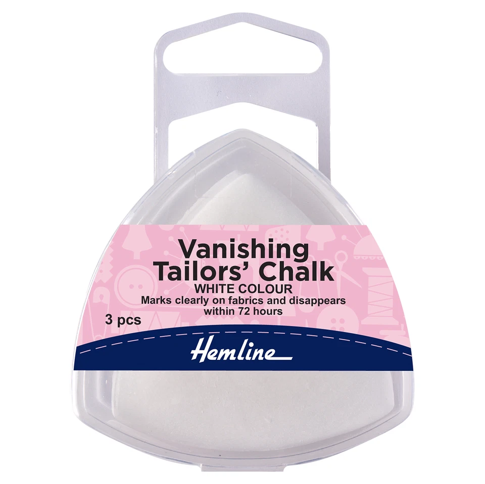 Hemline Vanishing Tailors Chalk: White: Pack of 3 - Image 1 of 1