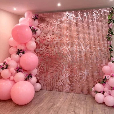 2M Background Panel Photozone Wall Shimmer Party Sequin Backdrop Bachelorette - Image 1 of 4