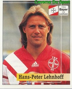 092 HANS-PETER LEHNHOFF GERMANY BAYER 04 LEVERKUSEN STICKER FOOTBALL 1995 PANINI
