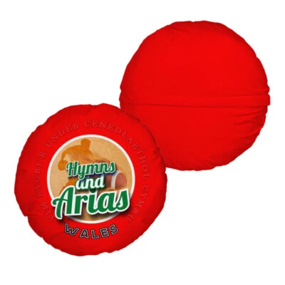 Wales Rugby Union Hymns - Legend Collection - Circle Cushion 14" - Image 1 of 4