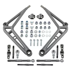 Front Steering Drift Lower Control Arm Wide Angle Kit Sway Bar Link For BMW E46 - Picture 1 of 12