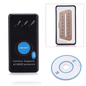 Mini Bluetooth OBD2 ODB-II Interface EOBD Auto Diagnostic Scanner with Switch - Picture 1 of 3