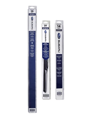Subaru 2008-2014 Tribeca Front & Rear Windshield Wiper Blade Refill Set Genuine - Image 1 of 4