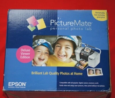 Epson PictureMate Deluxe Digital Photo Printer Photo Lab Brand New Sealed  - Image 1 of 4