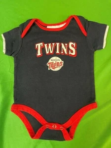 MLB Minnesota Twins 100% Cotton Bodysuit/Vest 3-6 months - Imagen 1 de 3
