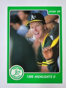 MARK MCGWIRE 1988 star Glossy #10 '86 Highlights II Athletics PR1000 - Picture 1 of 2