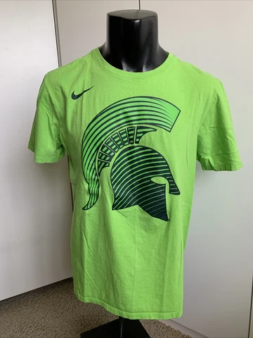 Michigan State Spartans The Nike Tee men’s large green shirt sleeve Cover