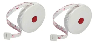 2 Pc Measuring Retract Tape Ruler 60" inches/ 150 CM body Measure Sewing Tailor - Image 1 of 2