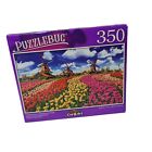 Puzzlebug 350 Piece Jigsaw Puzzle New In Box Traditional Dutch Windmills Tulips