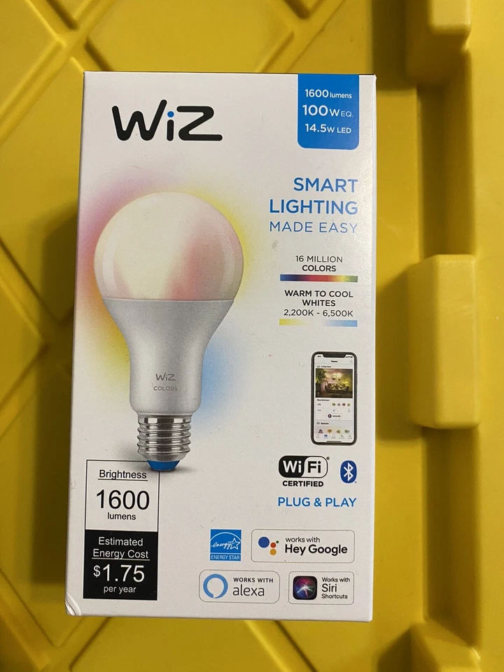 WiZ - Smart Bulb LED A21 100W Color Bulb BRAND NEW - Image 1 of 1