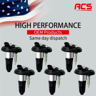 6X Bobina de encendido OEM para Chevy Trailblazer EXT GMC Envoy XL Saab 9-7X 4,2 L UF303 Foto 1 de 4