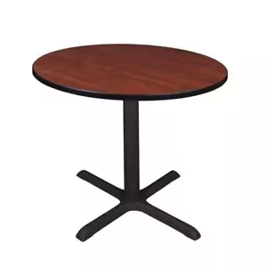 Regency Breakroom Table H29"xW36"xD30" Modern Wood Composite Round Bucy Cherry - Picture 1 of 4