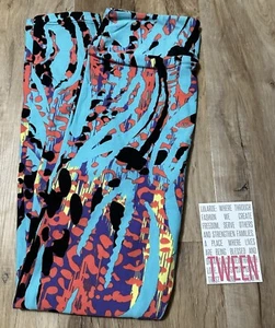 NEW RELEASE Lularoe Leggings Size Tween Beautiful Paint Splatter Tie Dye Print - Picture 1 of 3
