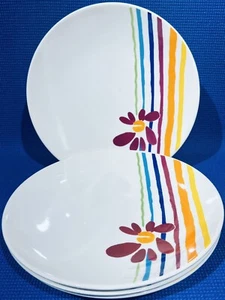 Lot Of 4 ~ Pfaltzgraff Flourish Floral Large Dinner Plates 11 1/4” EC!! - Picture 1 of 14