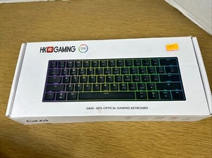 GK61 HK Gaming Keyboard Mechanical LED RGB Backlit - Blue w/ Optical Red - Picture 1 of 8