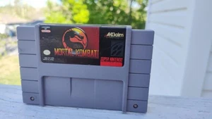 Mortal Kombat - SNES (Super Nintendo, 1992) Authentic Tested - Picture 1 of 3