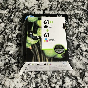 HP 61XL czarny i 61 trójkolorowy zestaw atramentów CZ138FN EXP grudzień 2016 - Zdjęcie 1 z 4