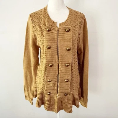 Cárdigan Debbie Morgan Nuevo con Etiquetas Para Mujer Tejido Militar Grande Informal Cómodo Acogedor Boho Foto 1 de 4