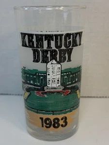 1983 Kentucky Derby Churchill Downs Horse Race Glass - Picture 1 of 5