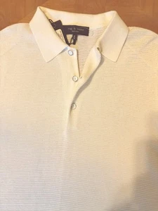 Rag & Bone Elfenbein LEWIS Polo Knopf Shirt Größe M Baumwolle $ 228 - Bild 1 von 10