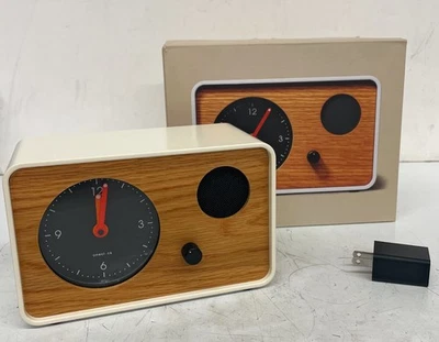 OneClock Minimalist Bedroom Analog Waking Alarm Clock, White Oak, Loose Wood - Image 1 of 4