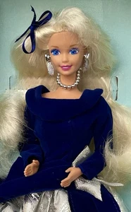 Magnetic 1995 Vintage Barbie Collectible, Winter Velvet 15571, NEW NRFB - Picture 1 of 8
