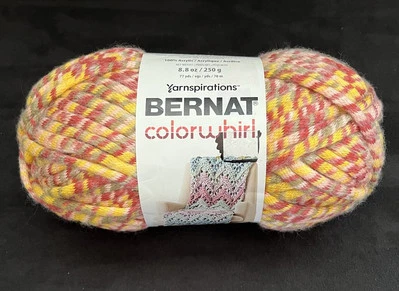 Bernat COLORWHIRL Yarn HARVEST Red Pink Yellow Green, 8.8 oz. - Image 1 of 4
