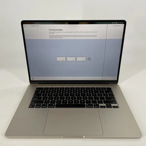 MacBook Air 15 2023 M2 8-Core CPU 10-Core GPU 8GB 256GB SSD Starlight - READ - Afbeelding 1 van 11