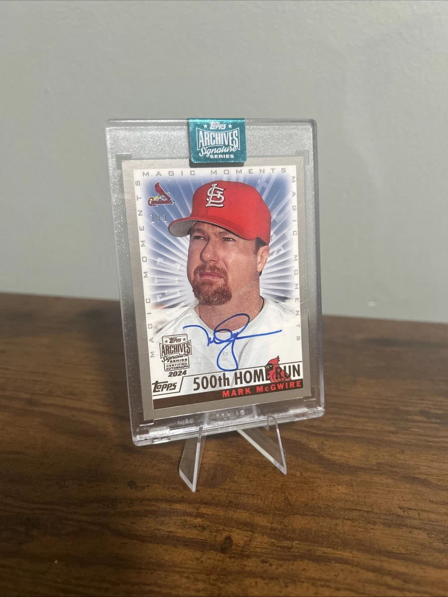 Topps Mark McGwire Baseball Serial Numbered Sports Trading Cards