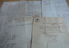 5 Dokumente BAYERN 1820-1828, Bürgschaft für Tabak-Fabrikant DEIFEL in Kraftshof