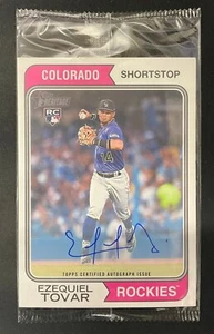 Ezequiel Tovar 2023 Topps Heritage Jumbo RC Auto Sealed #OB-ET - Picture 1 of 2