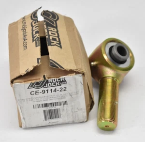 Rock Jock Johnny Joint Forged Rod End 2.5" x 2" Gold Zinc Finish CE-9114-22 - Picture 1 of 5