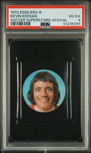 1972 Esso ESV-6 Soccer Superstars Disc w/ Oval Kevin Keegan PSA 4 VGEX RC Rookie - Picture 1 of 2