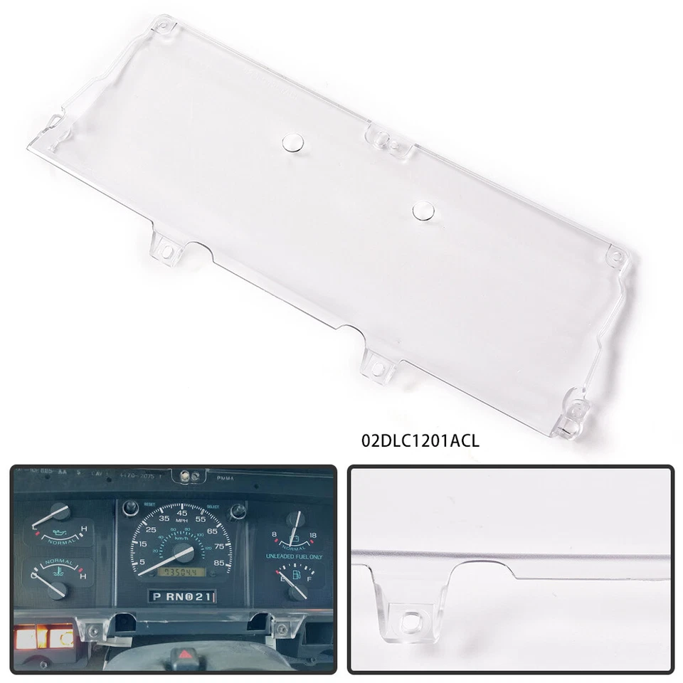 Fit For 1992-1997 Ford Truck F150 F250 F350 Bronco Gauge Dash Cluster Lens Cover Foto 1 de 4