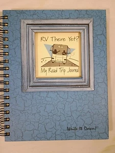 RV There yet? My road trip journal write it down blue NEW - Picture 1 of 8